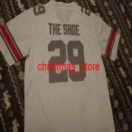 Ohio State Buckeyes Jersey #29 2019 Erkekler "The Shoe" dikiş Herhangi bir ad numarasını özelleştir XS-6XL