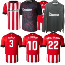 2021 2022 Bilbao Club Futebol Jerseys 21 22 Aduriz Muniain I.Martinez AgirreaBala Casa Fora Futebol Homens e Crianças Camiseta