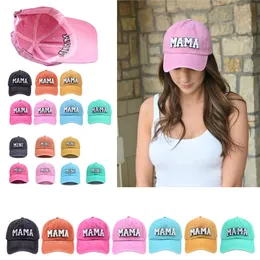 Ny solid färg baseball cap snapback caps casquette hattar monterade casual hip hop mamma hattar för kvinnor