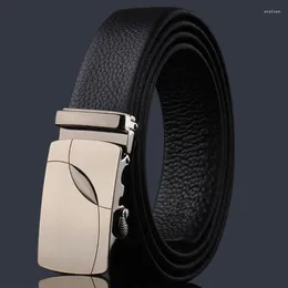 Bälten stora för män Mens Belt Leather Slide med enklare justerbar spänne nautiska dukbälten smal22