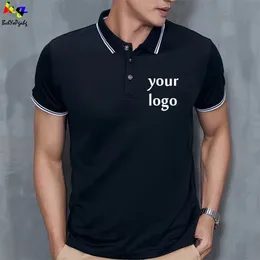 Polo personalizzata fai-da-te da uomo e da donna ad asciugatura rapida design a maniche corte casual da lavoro pubblicitario top 220623