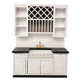Set Cucina In Miniatura 1:12 Per Casa Delle Bambole – Fornello E Pensile In Legno