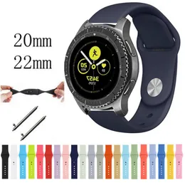 90 Colors Sports Silicone Watch band for Smart Watch Samsung Galaxy Watch Replacement Strap Watchband Bracelet 18mm 20mm 22mm