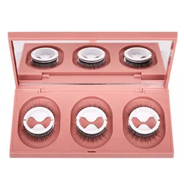 New Arrival Thick Natural 3 Pairs Self-adhesive False Eyelashes Soft & Vivid Reusable Hand Made 3D Fake Lashes No Glue Needed Eyelash Extensions Easy to Wear