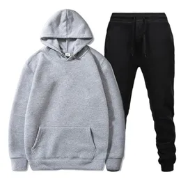 Erkeklerin eşofman parçaları Set Sportswear Erkek Trailtsuit Hoodies Pantolon Jogging Takım Takım Sokak Giyim Kazak Sudaderasen's