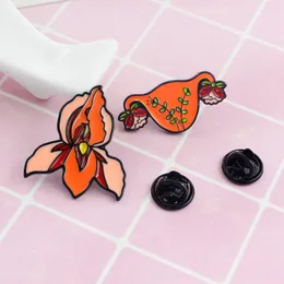 Accessories Pins, Brooches Feminism Blooming Uterus Flower Enamel Pins Badge Lapel Alloy Metal Jewelry Gifts 6143 Q2
