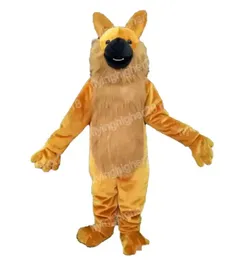 Hallowee Long Fur wolf Mascot Costume Cartoon Anime theme character Carnival Adult Unisex Dress Christmas Birthday Party Outdoor Outfit
