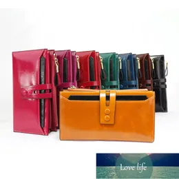 Simple Women's Leather Wallet card hoder New Fashion Men's Long Women's Handbag Factory Direct Wholesale