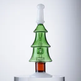 14-mm-Innengewinde-Wasserpfeifen-Getränkeflasche mit Duschkopf Perc-Weihnachtsbaum-Mini-Klein-Rigs DAB-Rig-Silikon-Bongs mit Schüssel im Weihnachtsstil WP2112