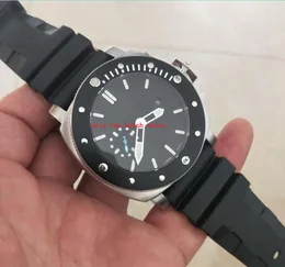 クラシックなスーパー品質メンズ腕時計 47 ミリメートルセラミックベゼルブラックダイヤル洗練されたスチール時計ケース CAL.2555 自動巻きムーブメント自動日付ビジネスメンズ腕時計