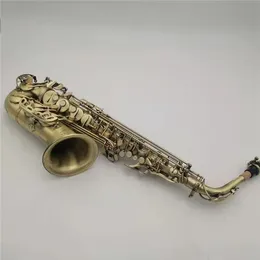 2022 Высококлассная антикварная отделка Eb E-Flat Alto Saxophone Sax Shell Key Key Care Patter