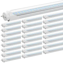 US Stock 4FT LED Tube Dural Row G13 28W bianco freddo 1,2 metri SMD2835 192pcs AC85-265V Lampadine fluorescenti a led