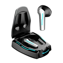 Bluetooth Hörlurar Hörlurar För Samsung Apple Wireless Earbuds Charge Black Box Auto Connect Indikatorlampa Liten mobiltelefon Hörlur Hörsnäcka Mikrofon