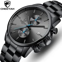 Часы для мужчин Warterproof Sports Mens Watch Chietah Top Luxury Clock Мужские деловые перевозки мужские кварцевые часы Masculino 220525