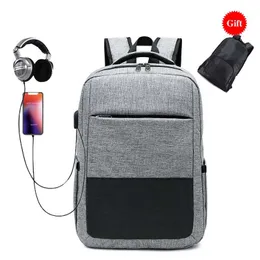 Backpack Water Resistant Oxford Travel Laptop Men Fashion College School For With USB Charging Port MochilaBackpack