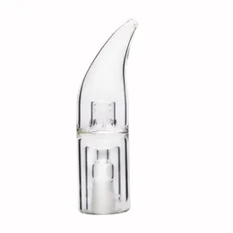 Accessorio per fumatori Osgree Bocchino per pipa ad acqua da 14 mm Bocchino in vetro Bubbler Bullet Style Attacco di raffreddamento portatile