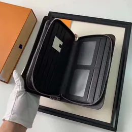 مزدوج Zipper XL Presh Money Clip حامل بطاقة طويلة محفظة عالية الجودة بطاقات الائتمان جودة تغطية محفظة مصمم محفظة 20012