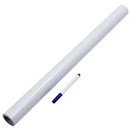 Peel and Stick Whiteboard PVC tablica ścienna naklejka ścienna darmowy marker Pen 45cmx200cm/kawałek świetny do pokoju dziecięcego B17