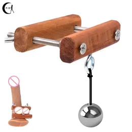 Men's Stainless Steel Scrotal Restraint Testicle Weight-Bearing Ring Penis Pendant sexy Supplies Ball stretcher metal Rings