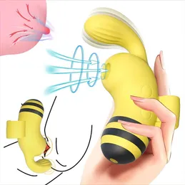 Güçlü parmak eldiven vibratör emme yetişkin seksi oyuncaklar kadın klitoris stimülatörü usb şarj 15 mod g spot masaj yapay penis için