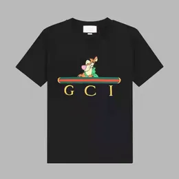 メンズ Tシャツ 春夏の新スタイル半袖ファッションプリント純綿素材しわになりにくく快適な黒と白 1-7 サイズ