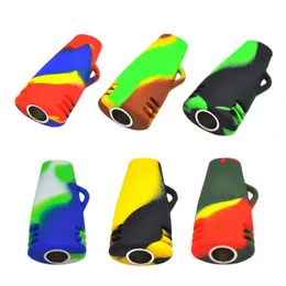 Ultimi mini silicone colorato fumo secco erba tabacco ciotola di metallo maniglie cordino portatile anelli portasigarette design innovativo di alta qualità DHL gratuito