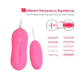 10 сильная функция пульт дистанционного управления вибрационным вибрацией яйца мощные G-Spot Sexy Toys для женщин для взрослых продукт Силиконовый