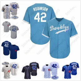 Jackie Robinson Jersey Baseball bär vintage 1955 Cream Fashion Hall of Fame 50th 1st WS Patch Mens Women Youth