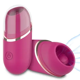 Silicone Tongue Licking Clit Vibratori 9 modalità G-Spot Stimolatore vibrante della vagina Ricarica magnetica Giocattoli sexy per adulti Per uomo Donna