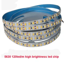 5630 LED -strip Light DC12V 5M 60LED/M 90LED/M 120LED/M 10000K flexibel bandband Backlight Channel Letters Reklam Ljus hög ljusstyrka
