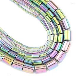 Other Cylinder Light Purple Round Hematite Natural Stone 4x2/5x3/6x4MM Spacers Loose Beads For Jewelry Making Diy Bracelet Accessories Rita2