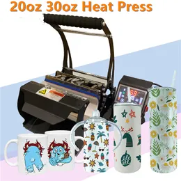 MUG昇華熱伝達機のためのストレートタンブラーヒートプレスプリンターのための20OZ 30オンス昇華機械熱プレス機械