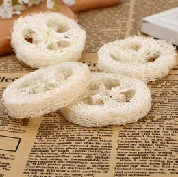 شرائح Loofah الطبيعية مصنوعة يدويًا لوفاه-أدوات SOAP نظافة Sponge Scrubber حامل الصابون SN4739