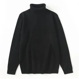 Męskie swetry jesienne zimowe męskie SWEATER SWEATK WYSOKIE WYSOKIEJ WYSOKIEJ MOSA MOSIWA Casual Brand Wygodne pullover grube mężczyznę Y719Men's