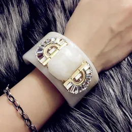 Bangle HAHA&TOTO Est Trendy Brand Resin Bracelet Statement Fashion Jewelry For Women Girlfriend GiftBangleBangle Kent22