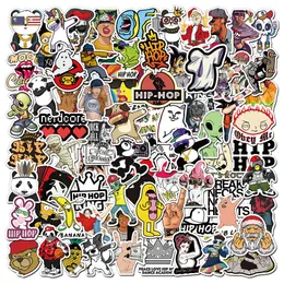 100 st Coola Rock Band Hip Hop Meme Stickers Estetiska för Laptop Gitarr Vattentät Graffiti Dekaler