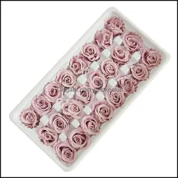 2cm / 24pcs mini konserverad rose headeternal riktiga rosor för bröllopsfest hem dekoration tillbehör mödrar daggåva gwb14293 dropp leverans