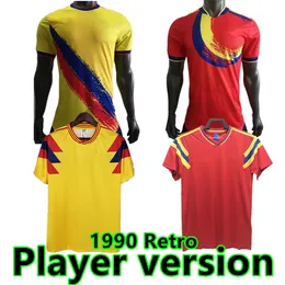 #10 Valderrama retro 1990 Colombia Soccer Jersey Edizione speciale James Football Shirt 2022 2023 Versione giocatore Falcao Gioventù bambino Camiseta de futbol Maillot