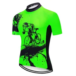 Pro Team Cycling Jersey Motocross Kort ärmar Toppar Bicycle Retro MTB Downhill Shirt Road Bike Autumn Sports Men kläder 220614