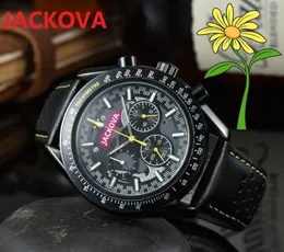 Sechs Stiche, alle Hilfszifferblätter funktionieren. Klassische Designer-Quarzuhr, 43 mm, luxuriöses Nylon-Gewebearmband, Herren-Boutique, Geburtstagsgeschenk, klassische Outdoor-Armbanduhren