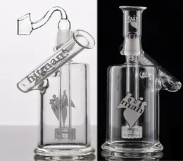 Hitman Glass Bong Narghilè occhiali Bubbler Heady dab Rigs Accessorio per unghie Bong in vetro spesso per acqua Tubo per fumo con giunto da 14 mm