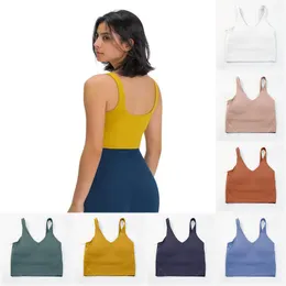 Yoga kl￤der Womens Sports Camisoles Tanks Bh Underwear Ladies Bras Fitness Beauty High Design Underwears Vest Crop Top Designers Kl￤dtr￤nare