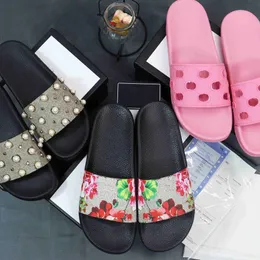 2021 Frau/Mann Sandalen Qualität Stilvolle Hausschuhe Mode Klassiker Sandale Männer Frauen Slipper Flache Schuhe Slide EU: 35-48 Shoe02 88