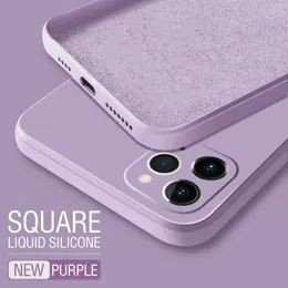 Luxury Square Frame Soft Liquid Silicone Phone Cases For iPhone 14Plus 14Pro 13 Pro Max 12 11 Xr XS Xsmax 7G 8 Plus Shockproof Silicon official designer Cellphone Cover