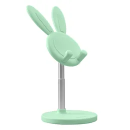 Cute Bunny Phone Holder Desktop Cell Phone Stand Bracket Height Angle Adjustable For iPhone 11 12 iPad Lovely Rabbit Tablet Support