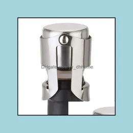 Other Bar Products Barware Kitchen Dining Home Garden Ll Stainless Steel Portable Wine Stopper Vacuum Sealed Champagne B Dhsxo