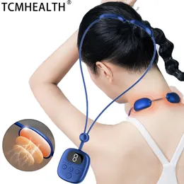 Pendant Cervical Massager EMS Pulse Smart Mini Portable Micro-current Hot Compress Shoulder Neck Massager Pain Relief Relaxation