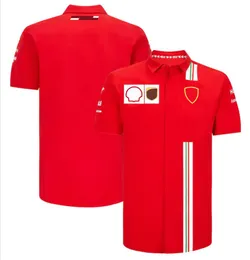 Estate nuova polo con risvolto 2022 manica lunga formula uno squadra logo abbigliamento camicia personalizzata per fan f1 oversize