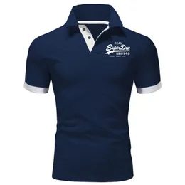 Polo gömlek erkek yaz stritching erkek şort kol polo iş kıyafetleri lüks erkekler tişört markası polos 220615