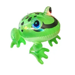 Party Supplies Birthday Balon PVC Nadmuchiwany Luminous Frog z elastyczną liną Odbijając zabawki dla dzieci Squeaking LK0064